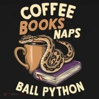 Coffee Books Naps Ball Python Snake Pet Ball Python Gift Pajama Set thumb 2