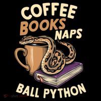 Coffee Books Naps Ball Python Snake Pet Ball Python Gift Women's Hoodie thumb 2