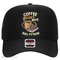 Coffee Books Naps Ball Python Snake Pet Ball Python Gift Hat thumb 0