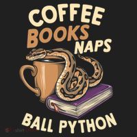 Coffee Books Naps Ball Python Snake Pet Ball Python Gift Hat thumb 2