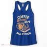 Coffee Books Naps Ball Python Snake Pet Ball Python Gift Women's Tank Top