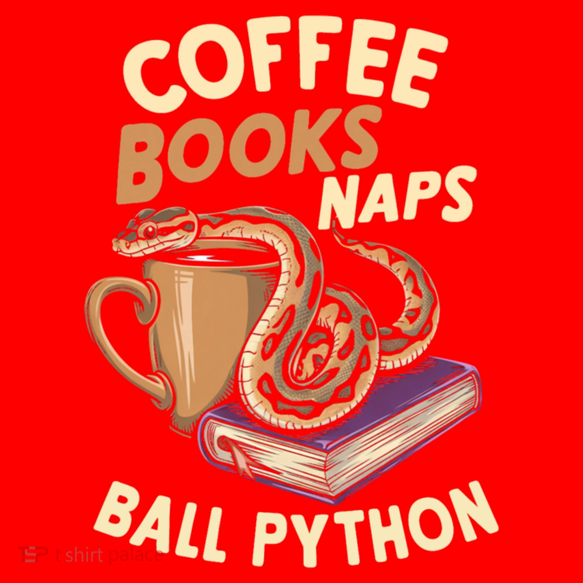 Coffee Books Naps Ball Python Snake Pet Ball Python Gift Santa Hat