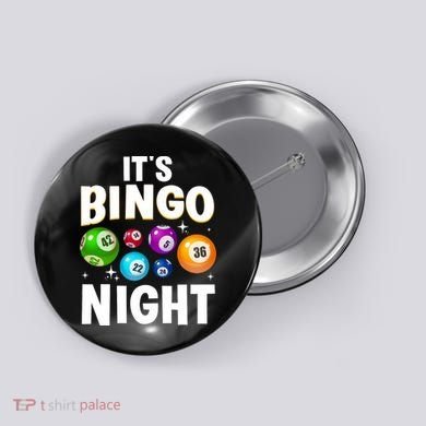 Cool Bingo Night Art Bingo Lover Bingo Player Button