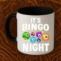 Cool Bingo Night Art Bingo Lover Bingo Player Coffee Mug thumb 2