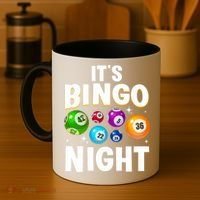 Cool Bingo Night Art Bingo Lover Bingo Player Coffee Mug thumb 4