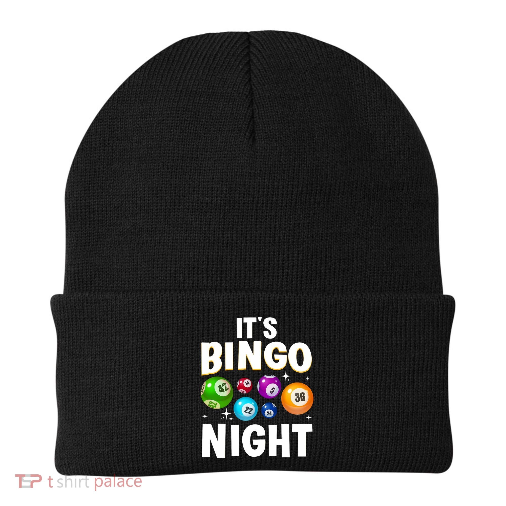 Cool Bingo Night Art Bingo Lover Bingo Player Beanie