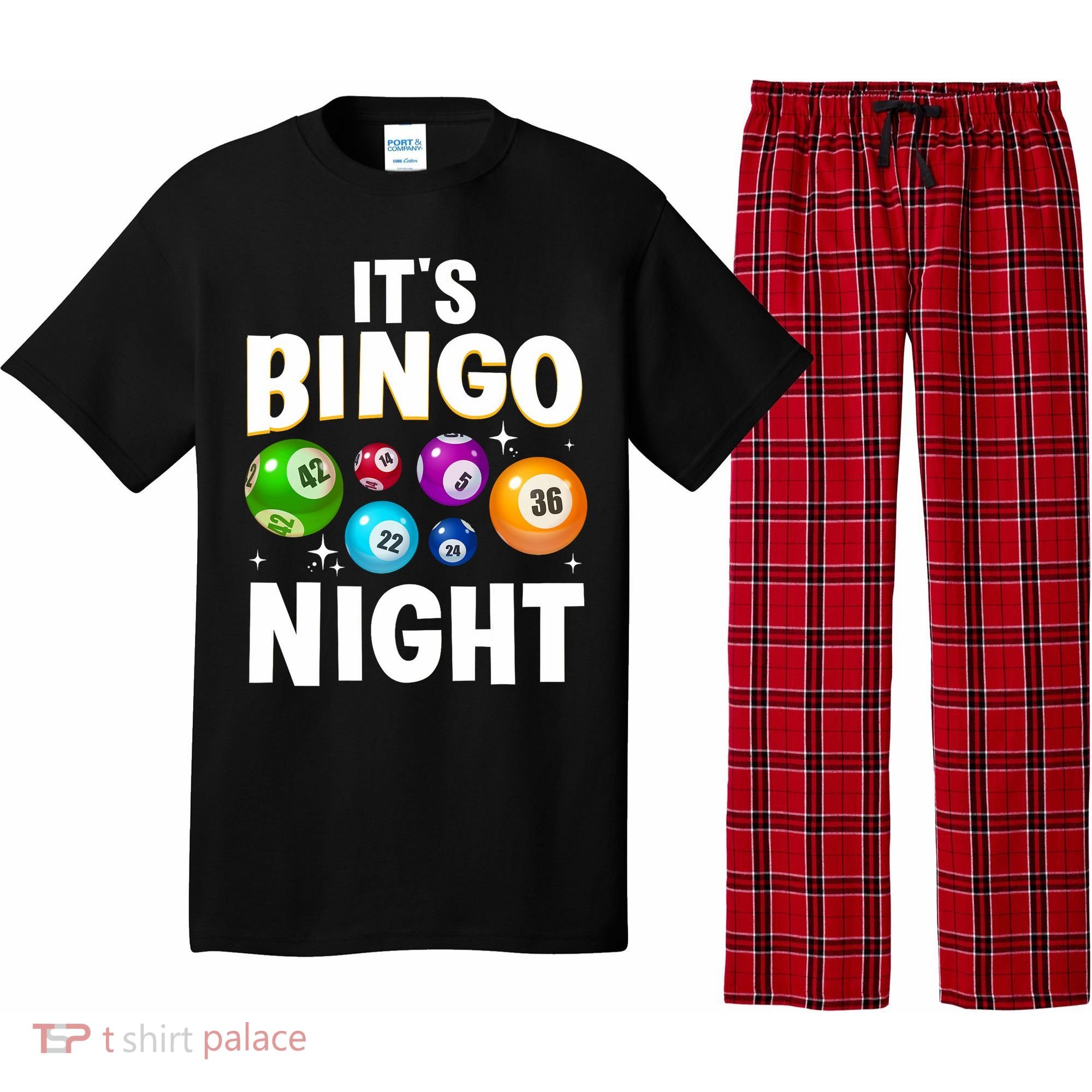 Cool Bingo Night Art Bingo Lover Bingo Player Pajama Set