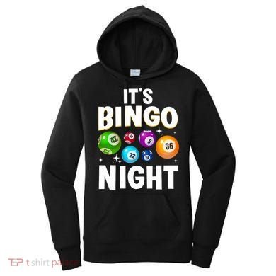 Cool Bingo Night Art Bingo Lover Bingo Player Women's Hoodie