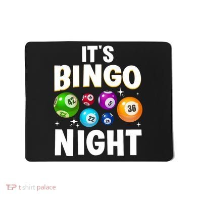 Cool Bingo Night Art Bingo Lover Bingo Player Mousepad