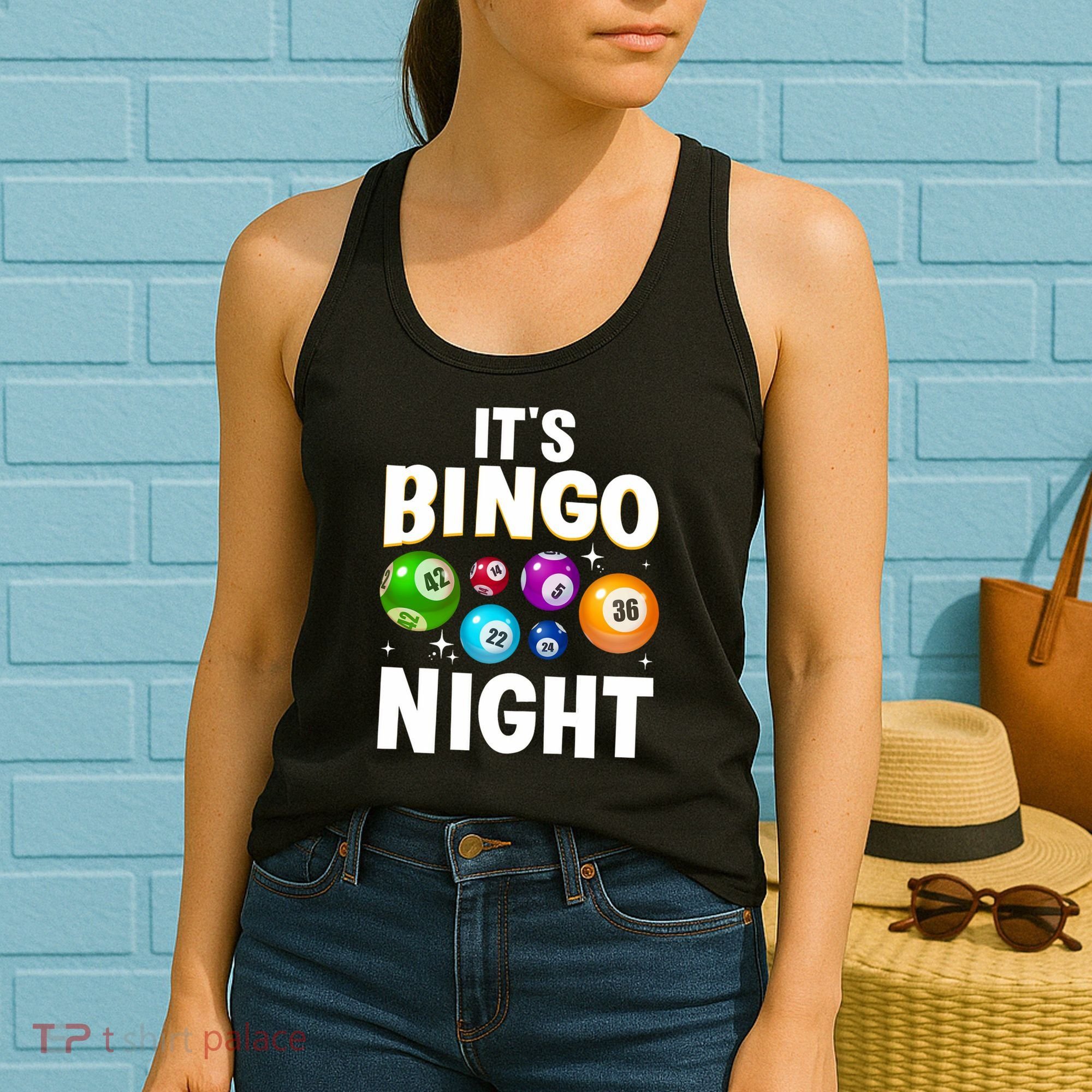 Cool Bingo Night Art Bingo Lover Bingo Player Women's Tank Top