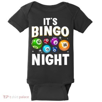 Cool Bingo Night Art Bingo Lover Bingo Player Baby Bodysuit