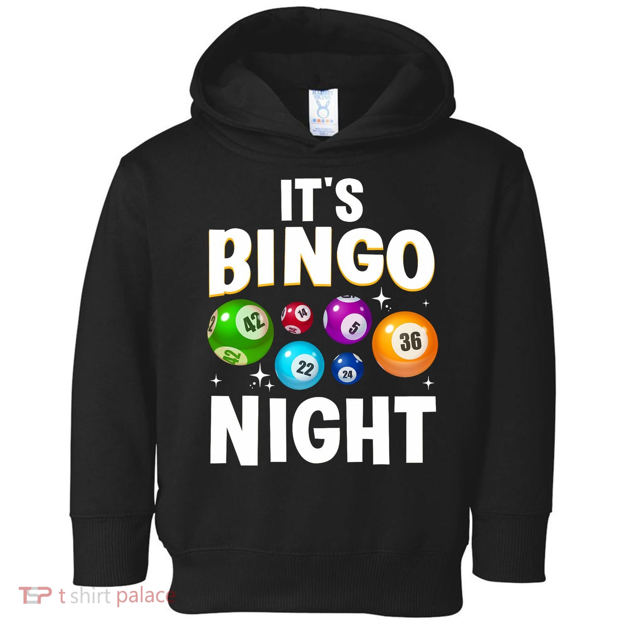 Cool Bingo Night Art Bingo Lover Bingo Player Toddler Hoodie
