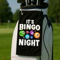Cool Bingo Night Art Bingo Lover Bingo Player Golf Towel thumb 2