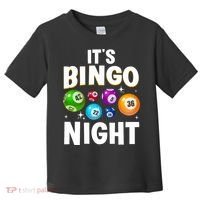 Cool Bingo Night Art Bingo Lover Bingo Player Toddler T-Shirt thumb 0