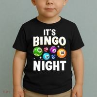 Cool Bingo Night Art Bingo Lover Bingo Player Toddler T-Shirt thumb 2