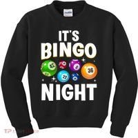 Cool Bingo Night Art Bingo Lover Bingo Player Kids Sweatshirt thumb 0