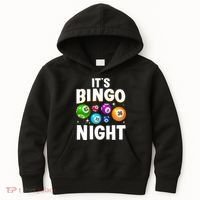 Cool Bingo Night Art Bingo Lover Bingo Player Kids Hoodie thumb 0
