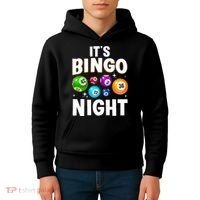 Cool Bingo Night Art Bingo Lover Bingo Player Kids Hoodie thumb 4