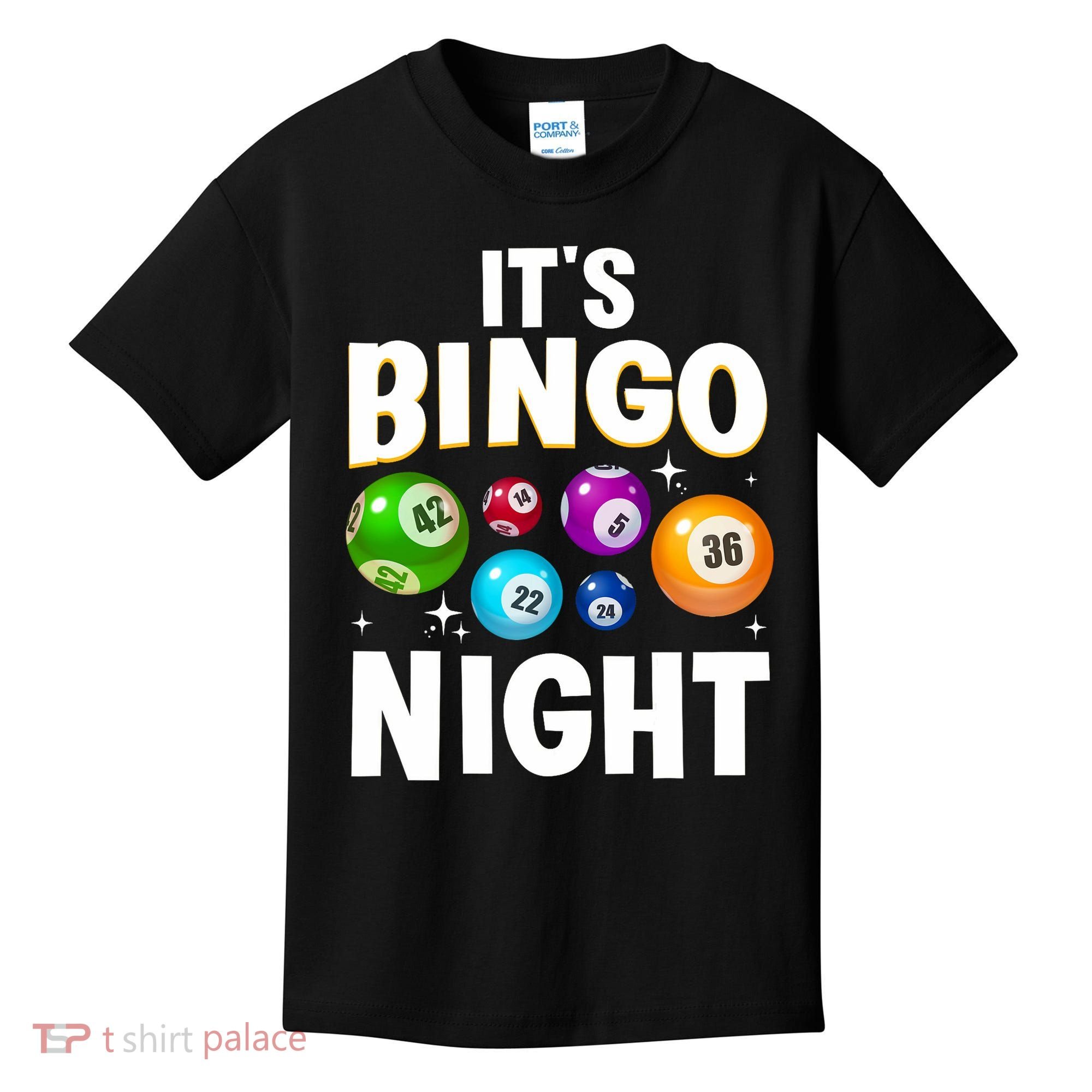 Cool Bingo Night Art Bingo Lover Bingo Player Kids T-Shirt