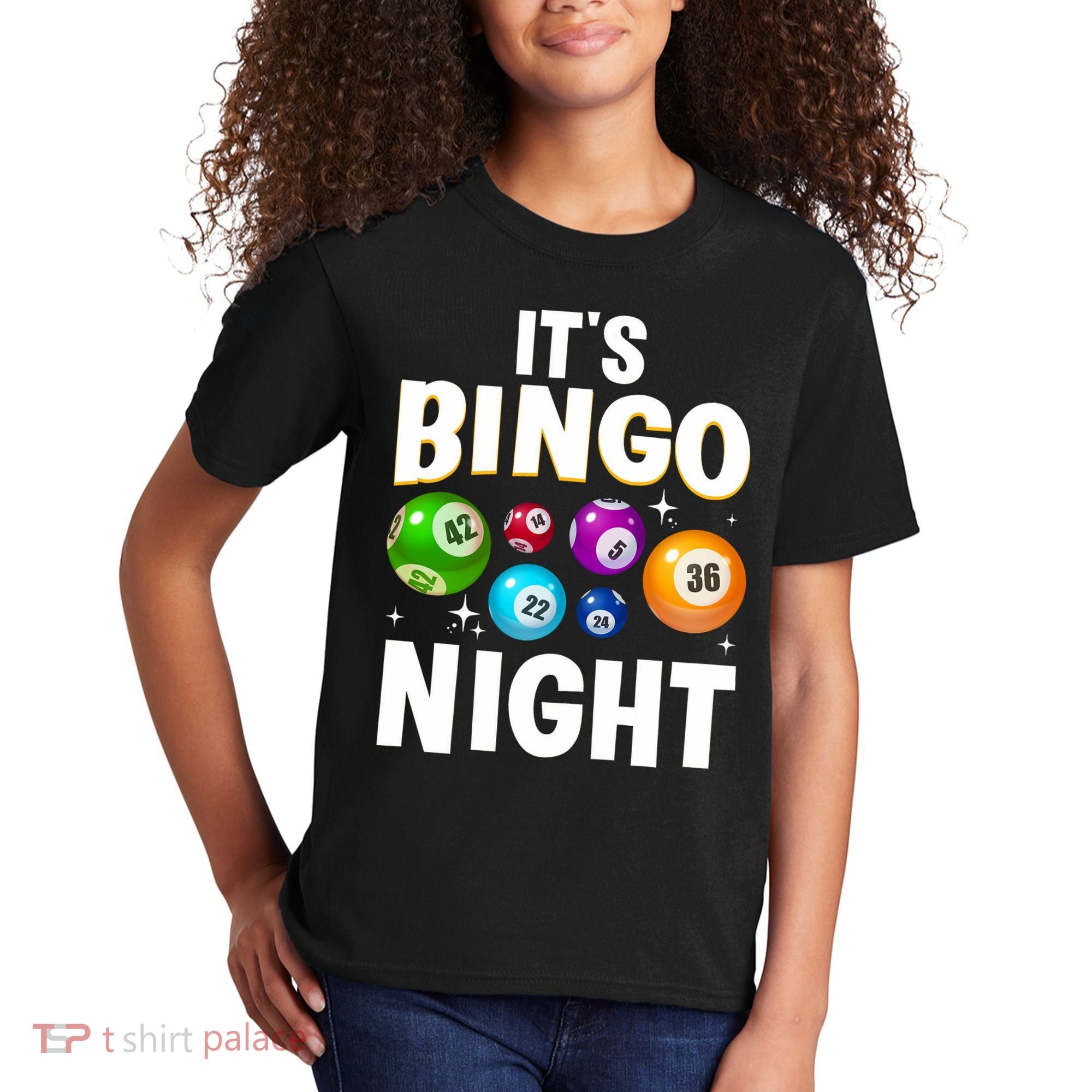 Cool Bingo Night Art Bingo Lover Bingo Player Kids T-Shirt