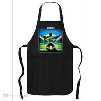 Cool Brazil National Soccer Team With Flag Apron thumb 0