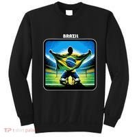 Cool Brazil National Soccer Team With Flag Sweatshirt thumb 0