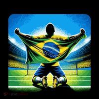 Cool Brazil National Soccer Team With Flag Coffee Mug thumb 5
