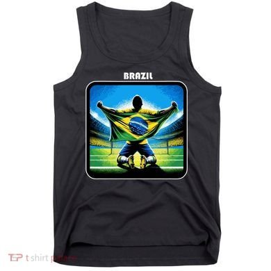 Cool Brazil National Soccer Team With Flag Tank Top