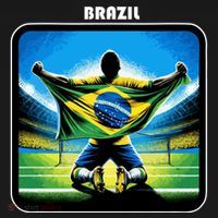 Cool Brazil National Soccer Team With Flag Visor thumb 3