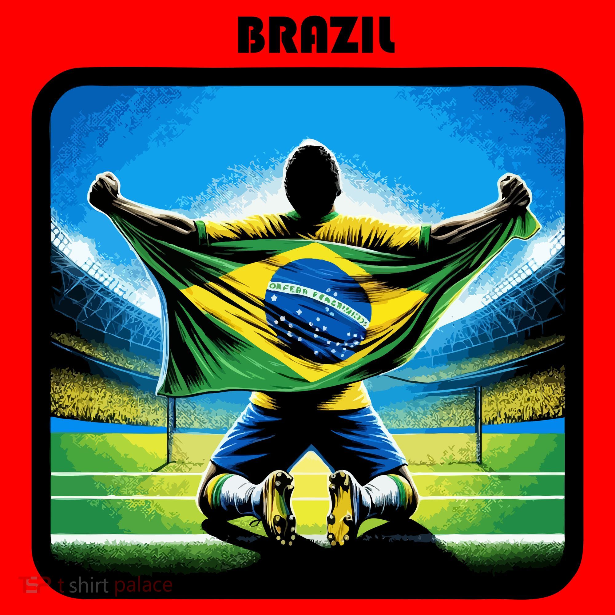 Cool Brazil National Soccer Team With Flag Santa Hat