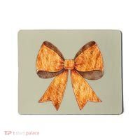 Coquette Bow Orange Cat Tabby Cat Orange Fur Ribbon Mom Girl Mousepad thumb 0