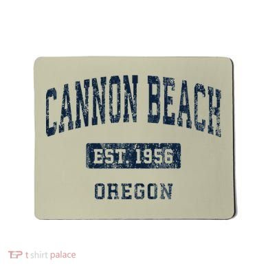 Cannon Beach Oregon Or Vintage Established Mousepad
