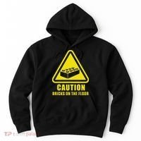 Caution Bricks On Floor Building Blocks Master Builder Hoodie thumb 0