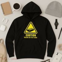 Caution Bricks On Floor Building Blocks Master Builder Hoodie thumb 3