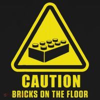 Caution Bricks On Floor Building Blocks Master Builder Long Sleeve Shirt thumb 2