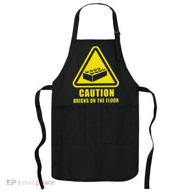 Caution Bricks On Floor Building Blocks Master Builder Apron