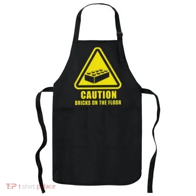 Caution Bricks On Floor Building Blocks Master Builder Apron