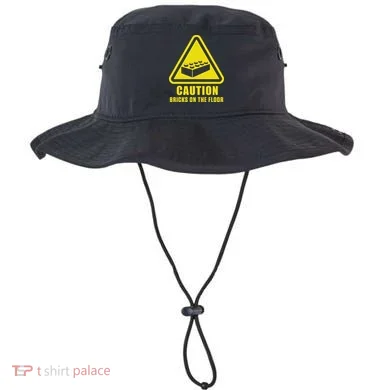 Caution Bricks On Floor Building Blocks Master Builder Bucket Hat