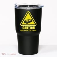 Caution Bricks On Floor Building Blocks Master Builder Tumbler thumb 0
