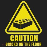 Caution Bricks On Floor Building Blocks Master Builder Tumbler thumb 3