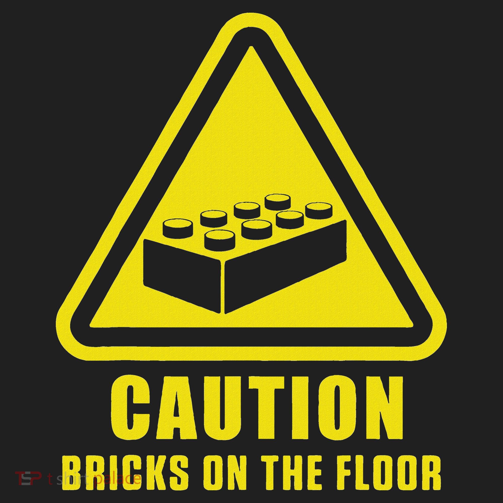 Caution Bricks On Floor Building Blocks Master Builder Tumbler