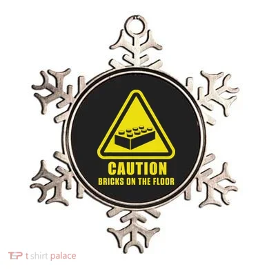 Caution Bricks On Floor Building Blocks Master Builder Ornament
