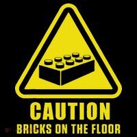 Caution Bricks On Floor Building Blocks Master Builder Ornament thumb 1