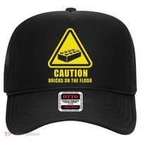 Caution Bricks On Floor Building Blocks Master Builder Hat thumb 0