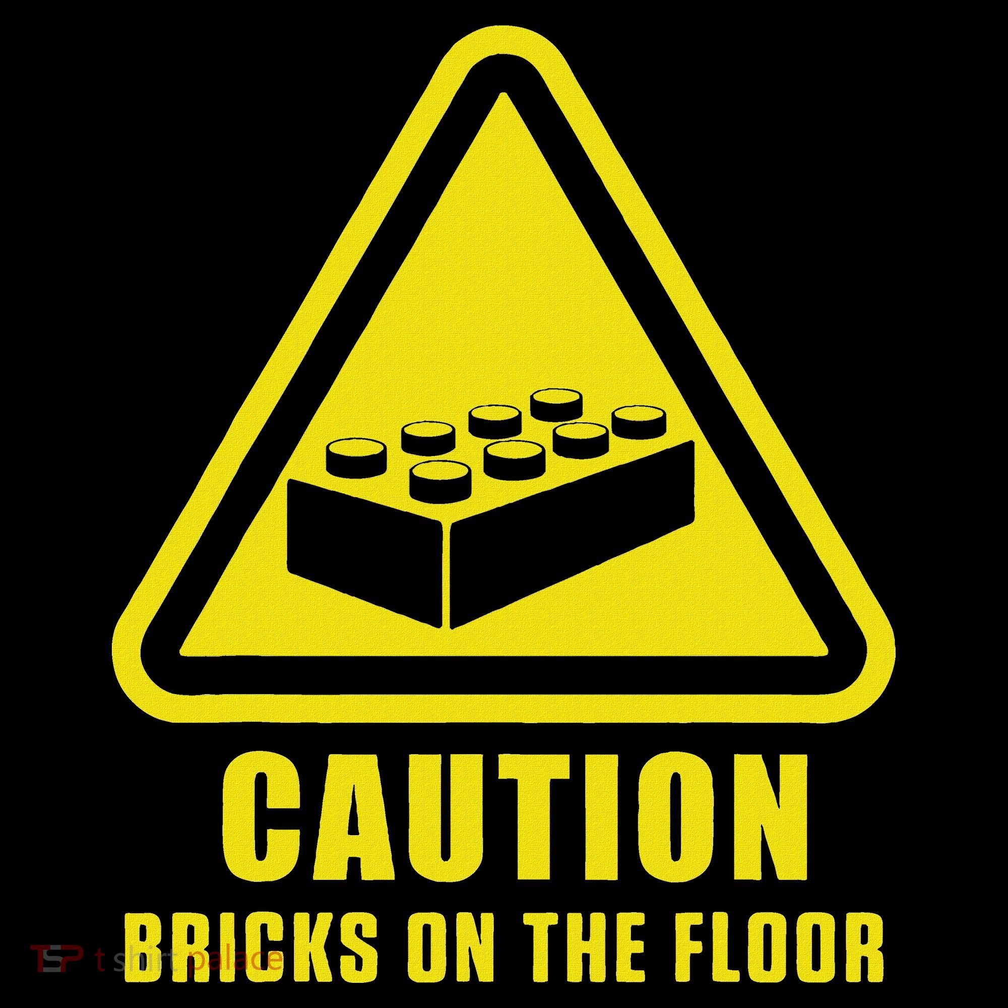 Caution Bricks On Floor Building Blocks Master Builder Tank Top