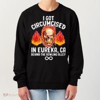 Circumcised Bowling Oddly Specific Humor Weird Funny Meme Women's Sweatshirt thumb 0