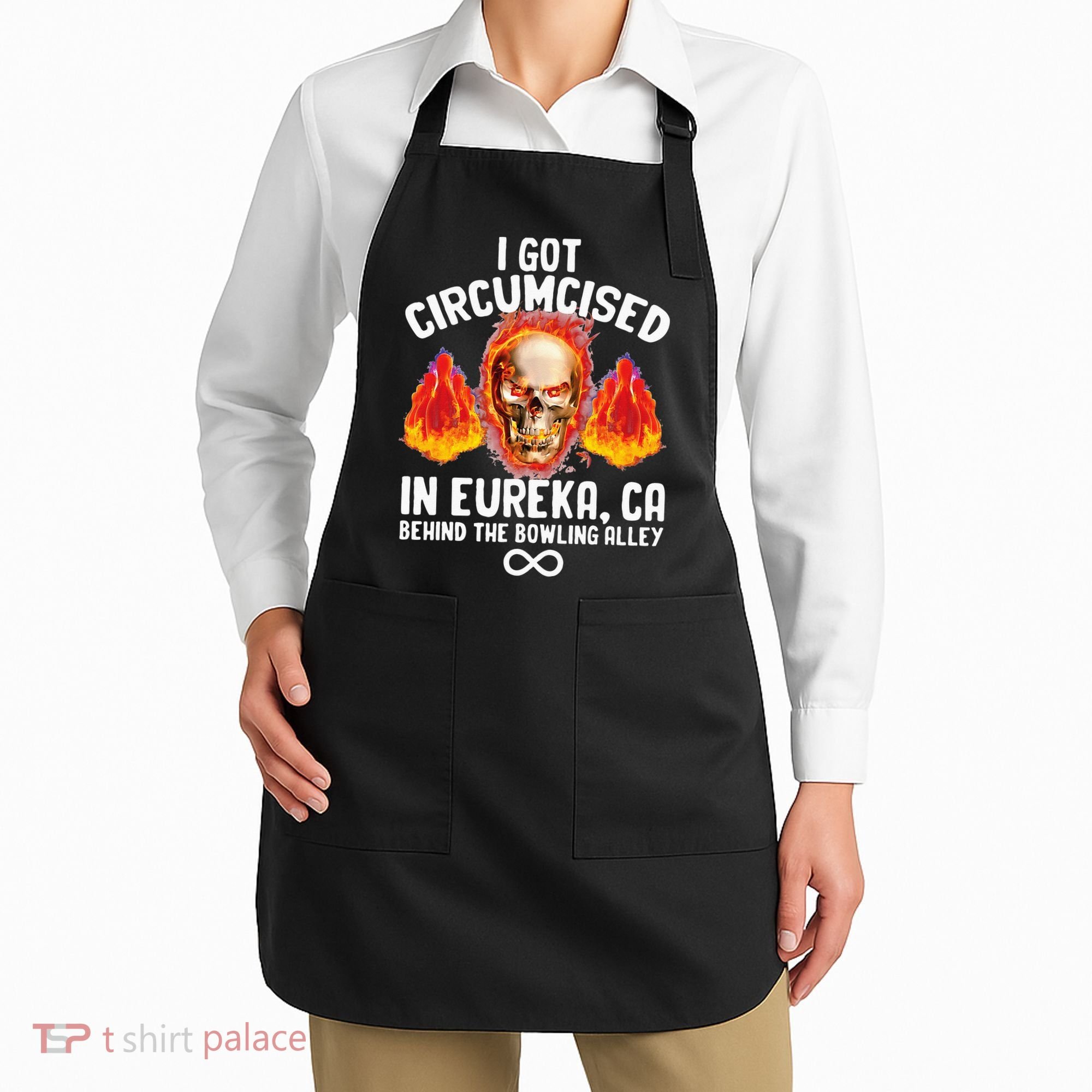 Circumcised Bowling Oddly Specific Humor Weird Funny Meme Apron