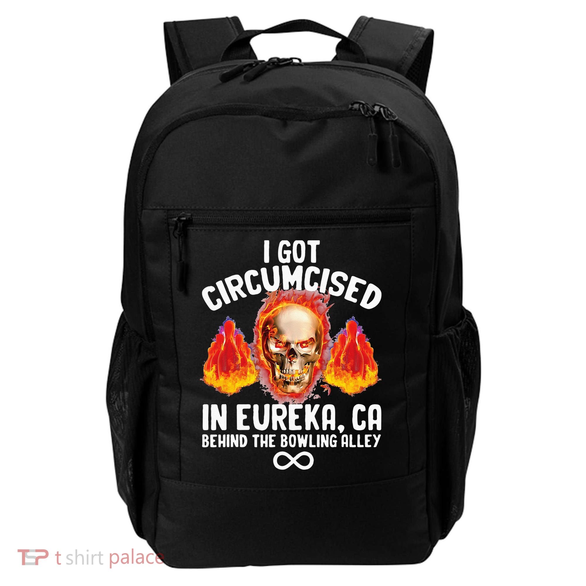 Circumcised Bowling Oddly Specific Humor Weird Funny Meme Backpack