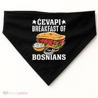 Cevapi Breakfast Of Bosnians USA-Made Doggie Bandana thumb 0