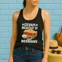 Cevapi Breakfast Of Bosnians Women's Tank Top thumb 2
